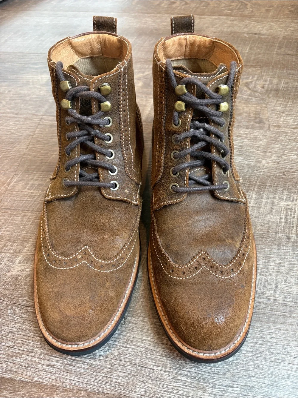 Florsheim Kilbourn Wing Tip Chukka Boot Men's 11.5 Brown Suede